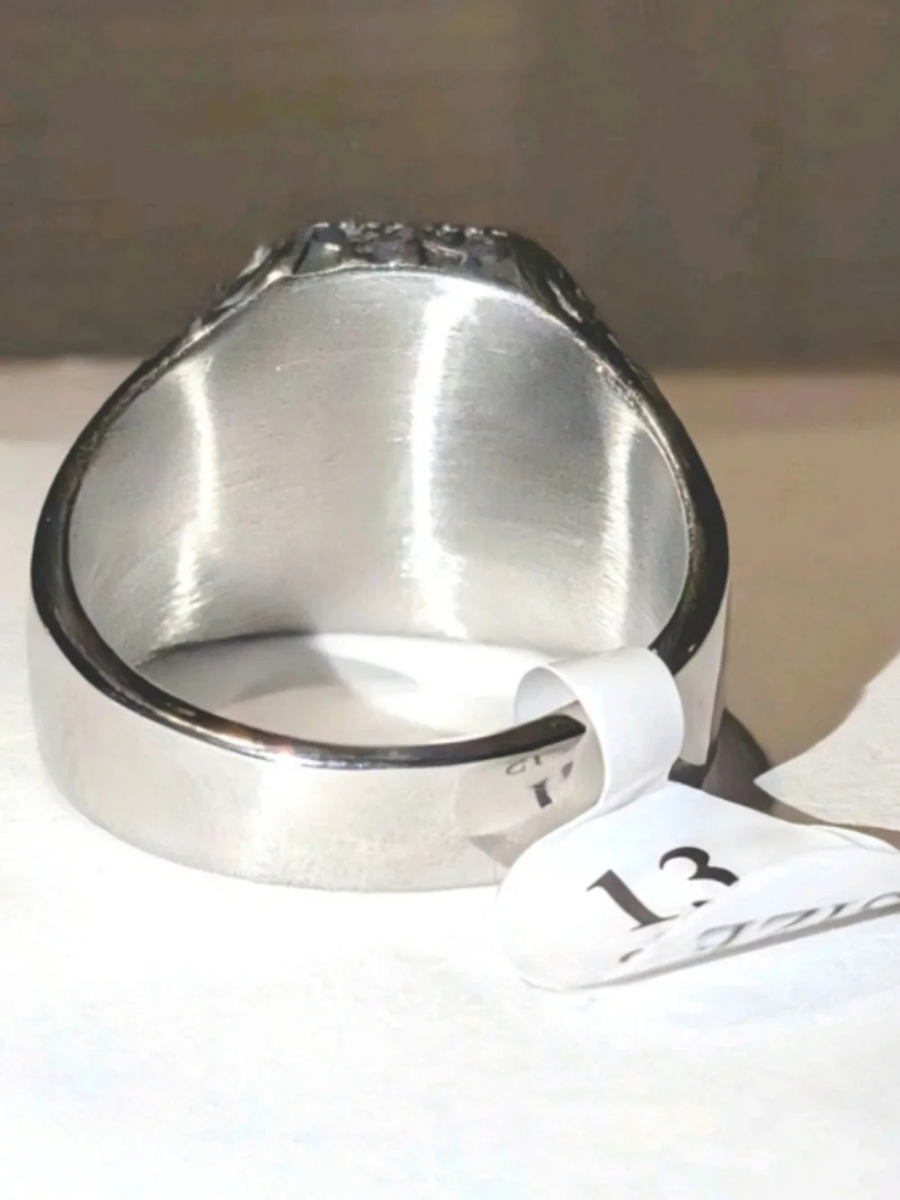 Retro Viking 5ct Lab Created Blue Sapphire Men's Ring 14k Silver Plated Sz 13